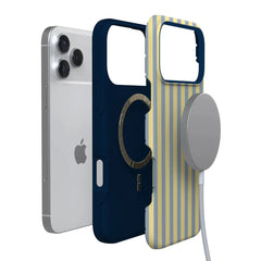 Coastline Stripes | Blue & Yellow Case