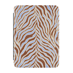 Untamed | Brown & Blue Zebra Kindle Case