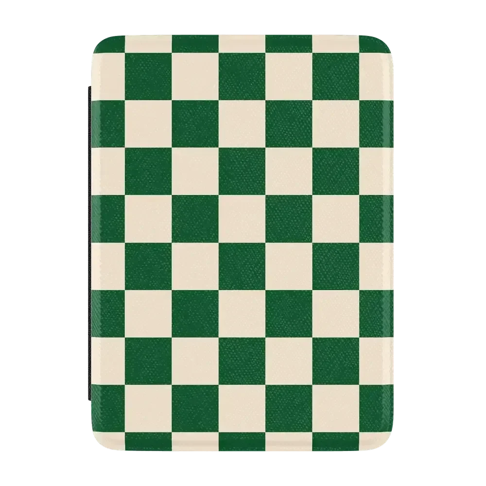 Fit Check | Green Checkerboard Kindle Case